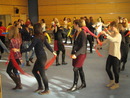 Lehrerinnen lernen von Studierenden: Tanzen zu Musik von Mozart